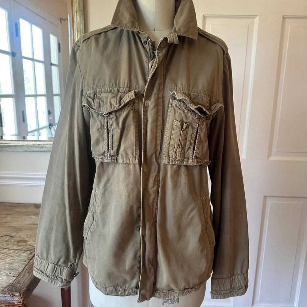 J. Crew Women's cotton green Utility Jacket